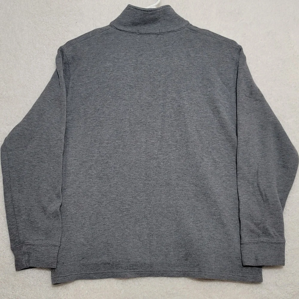 J.Crew Men's Sweater Size Large 1/4 Pullover Gray Casual Long Sleeve